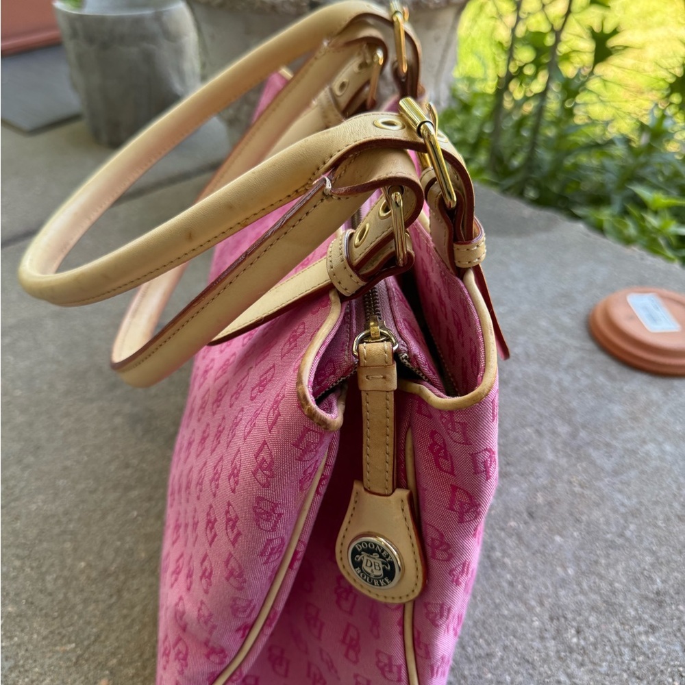 Authentic Dooney & Bourke Pink Tote Bag - Picture 7 of 16